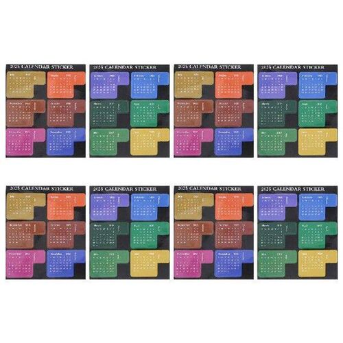 4 Sets Month Page Marker 2025 Index t Calendar Stickers
