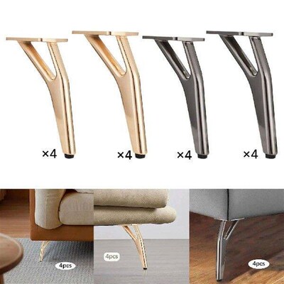 4Pcs Metal Furniture Legs Easy to Install Fashion Cabinet