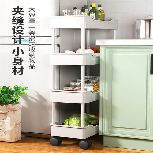 Kitchen storage rack bathroom Shelf Trolley iron shelves