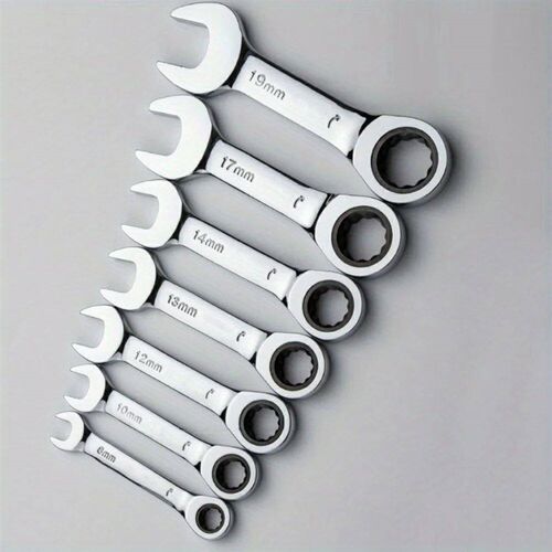 6-19mm Short Handle Quick Ratchet Wrench 72 Teeth Multi Func
