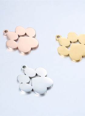 DOOYIO 5pcs/Lot Stainless Steel Charms Animals Dog and Cat C