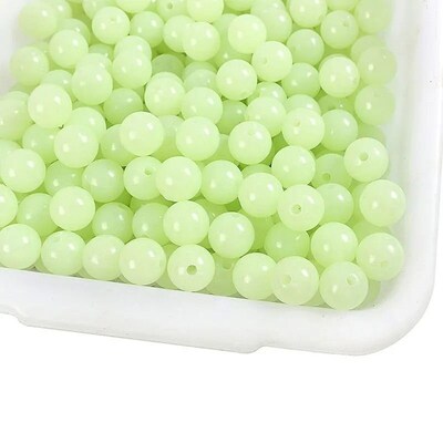 Luminous Beads Fishing Space Beans 4mm 5mm 6mm 100pcs/bag  L