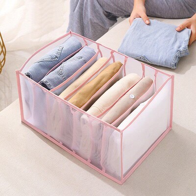 Jeans Storage Box Clothes Organizer For Underwear Pants Clot