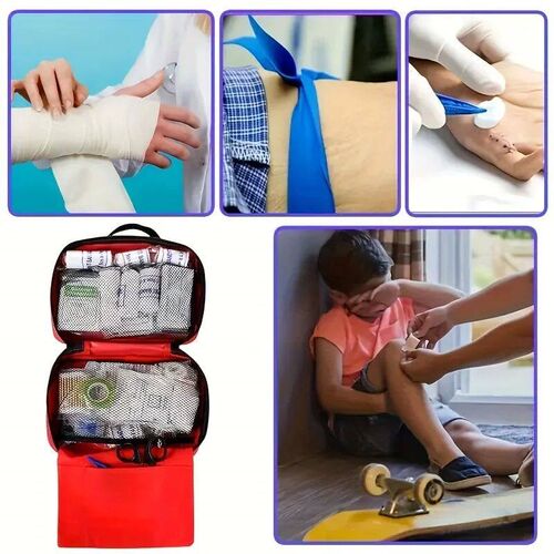 First Aid Kit, Multi-purpose Emergency Medical Portable Medi