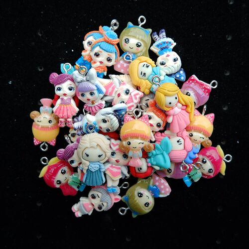 Princess Cartoon Avocado Sets Earring  Charms Lollipop Penda