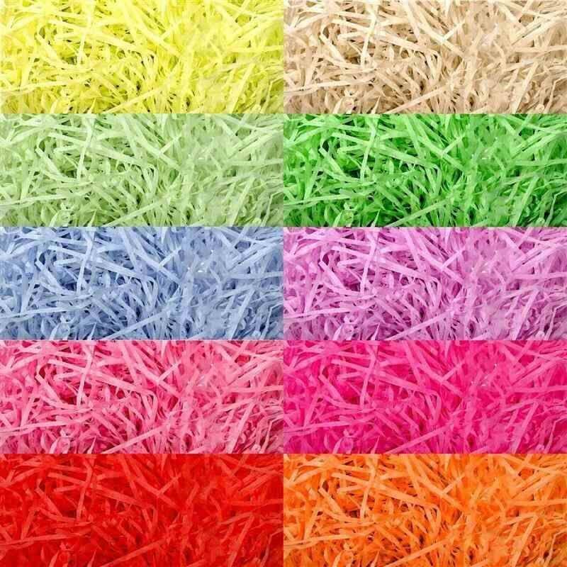 50g Gift Box Grass Filler Paper Stuffing Shredded Crink - 实物图