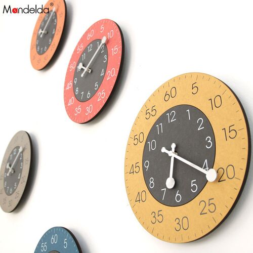 Eco-friendly FORESCOLOR Board Vintage Clocks Wall Retro Rust