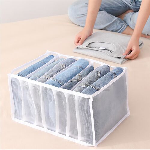 Home foldable wardrobe storage rack, can store underwear, je