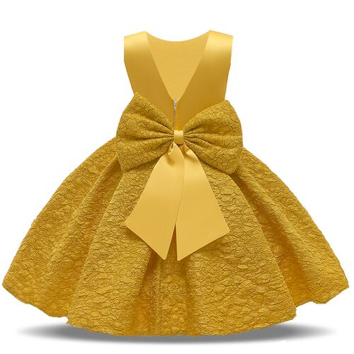 Kids Clothes Children Girls Princess Dress Beads Bow Baby Gi