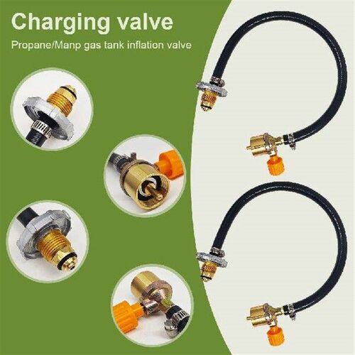 Gas Stove Propane Refill Adapter Copper Tank Adaptor Gas