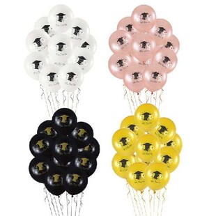 10pcs Graduation Balloons Graduate Bachelor Cap We Did It