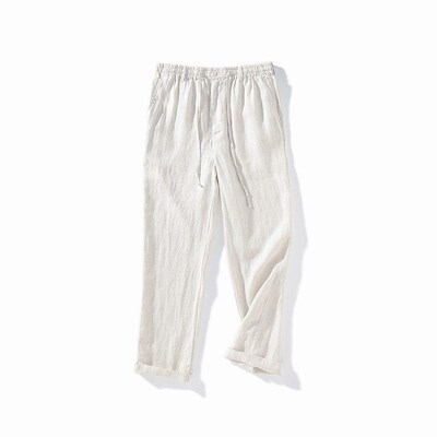 Loosening Linen Pants Thin Breathable Linen Casual Pants Ela