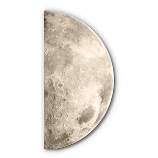 LED发光月球转角玄关装饰画灯光画走廊过道挂画高级感客厅壁灯画