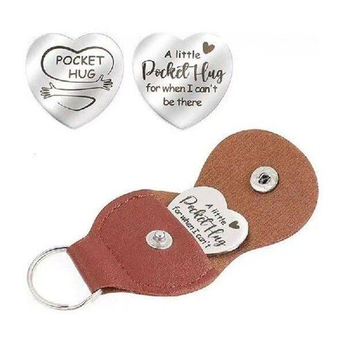 Pocket Hugs For Friends Double Sided Heart Hug Coin With