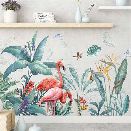 Green Leaves Wall Stickers Home Living Room Decorative