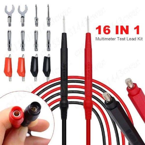 16 in 1 Multimeter Probe Test Leads Pin Multimeter Test