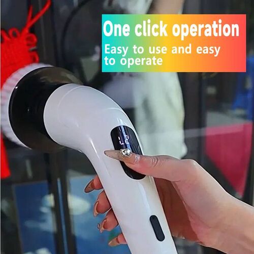 Household Cordless Spin Scrubber Kitchen Gadgets Hair Brushe