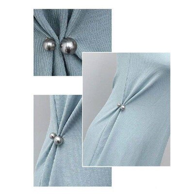 Womens Stylish Brooches Delicate Waist Big Change Pearl