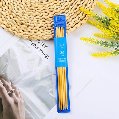 2-5mm 5Pcs/Set Knitting Needles Double Pointed Bamboo Croche