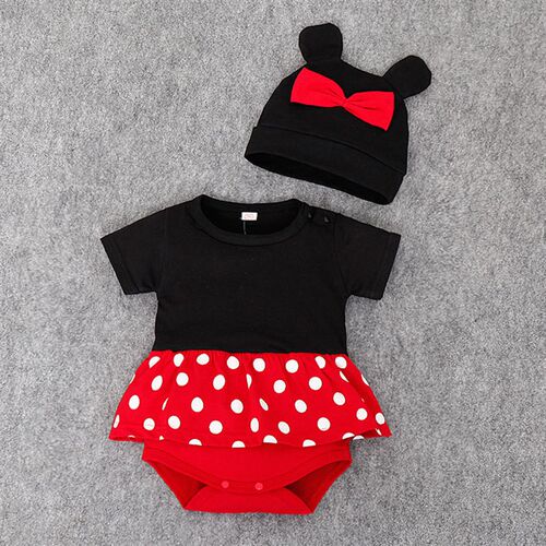 Unisex Cartoon Infant Cotton Clothing Summer Short Sleeve Ju