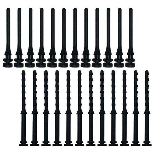 24 Pcs Fan Shock-absorbing Rubber Nail Computer Case Screws