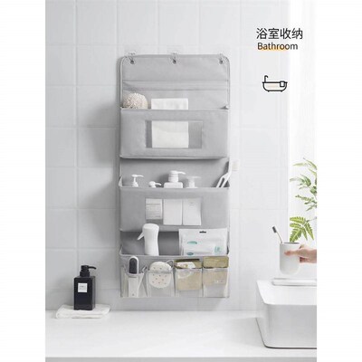 Storage bag hanging bag wall hanging door behind multi layer