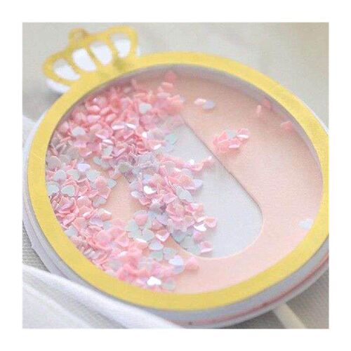 Shining Sequins Blue Happy Birthday Number Insert For Kids