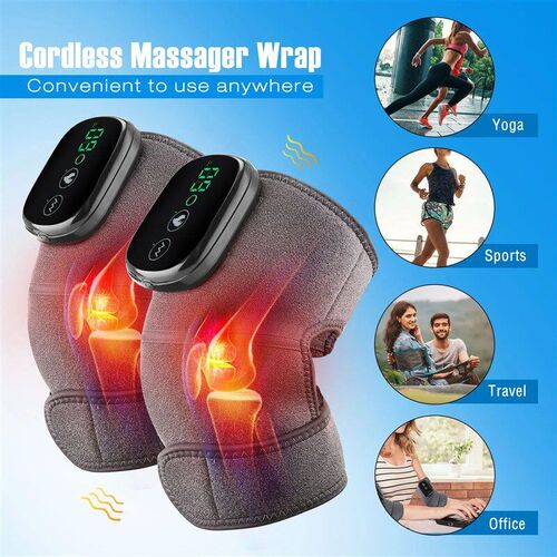 Eletric Heating Knee Massage Device Vibration Knee Pads for