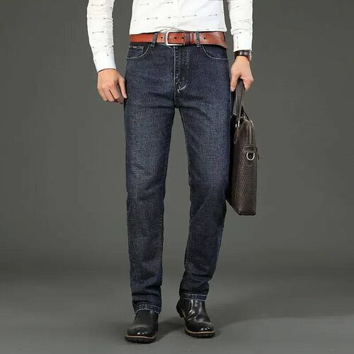 Wthinlee New Business Mens Jeans Casual Straight Sretch Fas