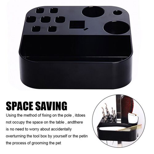Table Scissors Dog Comb Boxes Plastic Storage Box Pet Groomi