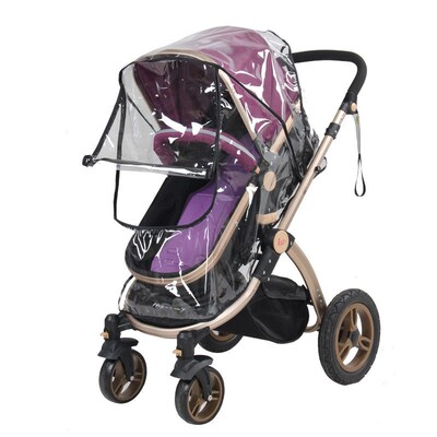 Stroller Accessories Waterproof Rain Cover Transparent Wind