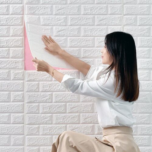 Self-adhesive wall sticker wallpaper bedroom warm cement wal