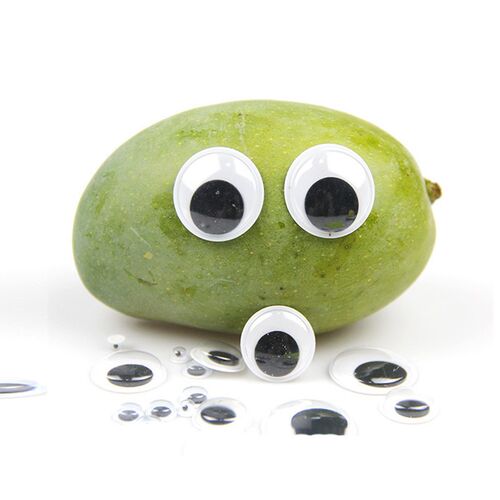 Wobbly Googly Eyes 6mm 8mm 10mm 3D Plastic Black Eye With Ad