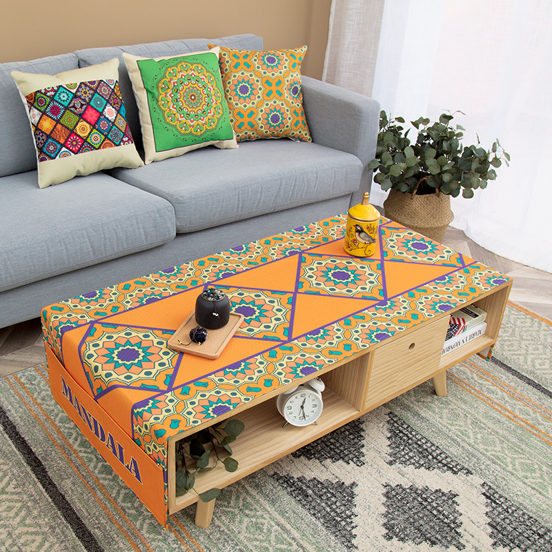 民族风餐桌盖布防水棉麻长方形茶几布个性波西米亚防尘盖巾布艺,居家布艺,桌布,淘宝优惠券,粉丝福利购,淘宝优惠卷