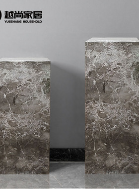 金镶玉大理石雕塑摆件底座售楼处酒店艺术品装饰台基座