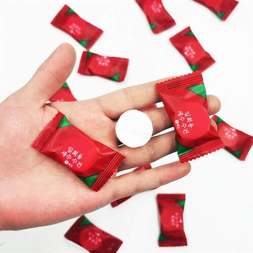 Compressed Towel Travel Pack Disposable Facial Towels for Wo