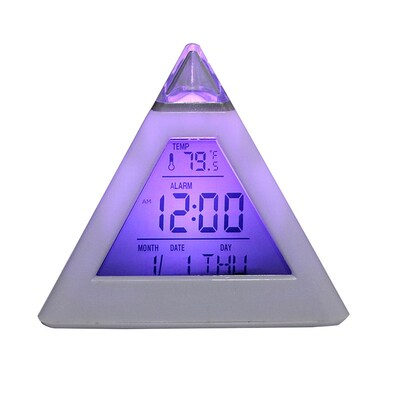 Home Decoration Digital Alarm Clock Colorful Backlight Chang