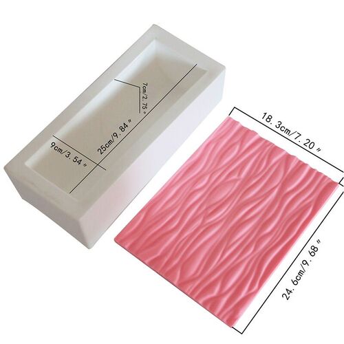 Heart Flowers Shape Texture Silicone Mousse Moulds For Bakin