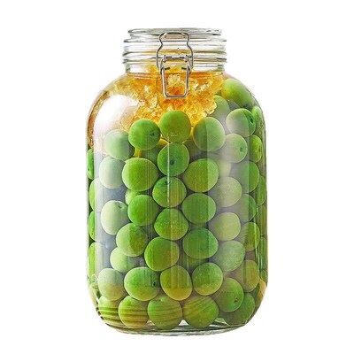 Glass Storage Jars for Kitchen, Grain and Cereal Organizer,