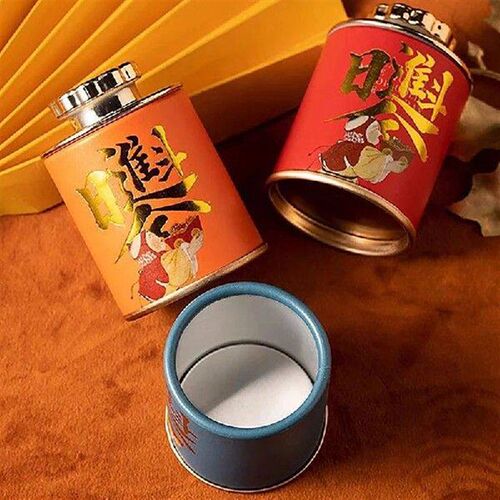 Solid Mini Empty Tea Tin Can Household Green Black  Tea