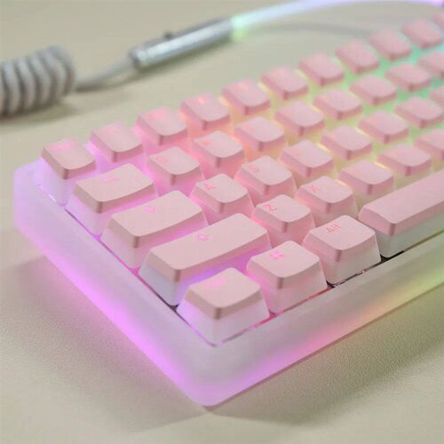 104 Keys Backlight Keycaps Frosted Translucent ABS Keycaps O