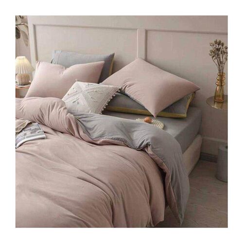 plain bed linen cover pillow student bedding set sheet case