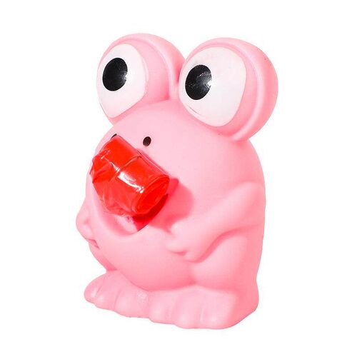 Creative Tongue-Out Frog Dinosaur BB Whistle Sound Toy Squee