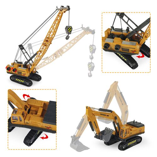9 Styles Alloy Engineering Diecast Truck Toy Car Constructio