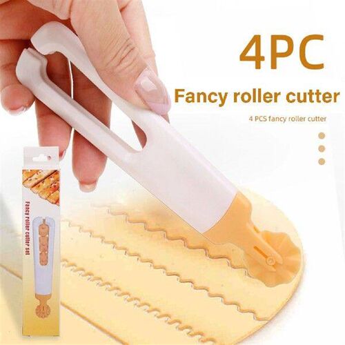 Pasta Maker Cutter Wheel Kitchen Tool Pastry Wheel 4 Cutter