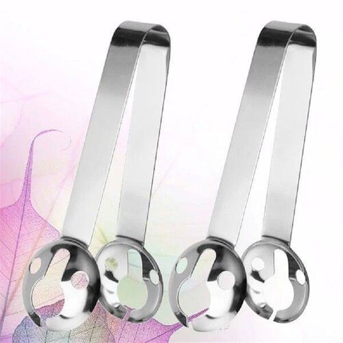 2 Pcs Reusable Stainless Steel Tea Bag Holder Spoon Tea Bag