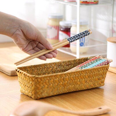 Handmade Bamboo Chopsticks with Cherry Blossom Design, Korea