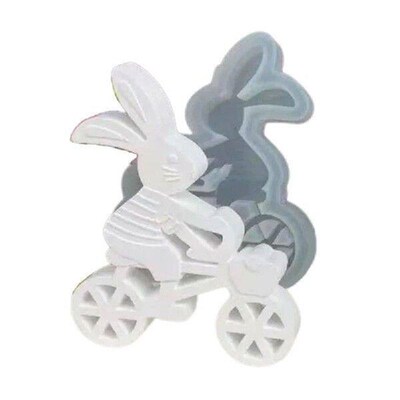 Cycling Rabbit Molds Rabbit Silicone Mould Resin Molds Home