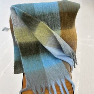 【小敏阿姨专属】冬季彩色格子围巾保暖加厚百搭披肩围脖