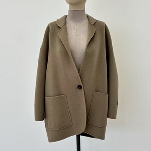 【小敏阿姨专属】毛呢大衣短款 时尚范-女装